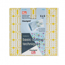 Quilt liniaal vierkant inches 6 x 6 inch 611475