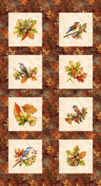 Henry Glass || Autumn Multi  - Oak and Berries  ||  Panel
