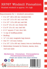 Patroon Windmill Pincushion by Jodie Carleton