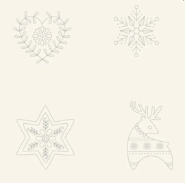 Devonstone || Sashiko Panel Merry Christmas