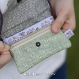 Acufactum || Geweven band met varkens en biggetjes - 35385