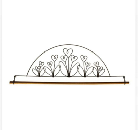 Quilthanger  met bloemen 16 inch