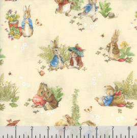 Peter Rabbit en Benjamin Bunny - cream