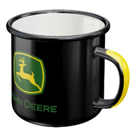 Emaille mok met John Deere logo