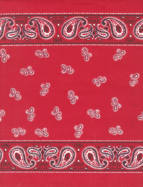 Boerenzakdoekenstof || 16" Classic Retro Red Bandana 920 297 Moda Toweling#1