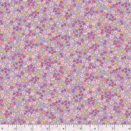 Quiltstof paars met bloemetjes R210872 - 0136 LILAC