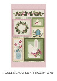 Quilt panel met 10470 99 A Wooly Garden