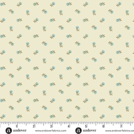 "Dahlia" fabric by Edyta Sitar  ||  Pincushion Flower