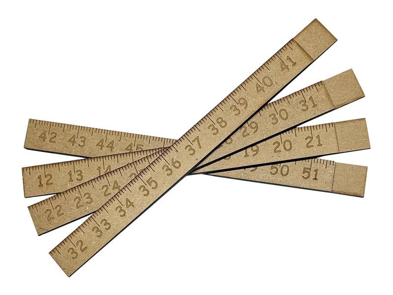 Houten frame met inches
