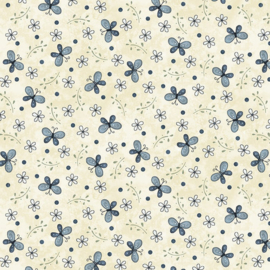 3143-33 Cream || Butterflies and Bloom