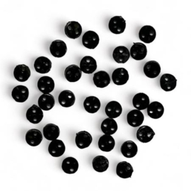 Kleine zwarte ronde knoopjes 4 mm || 1830