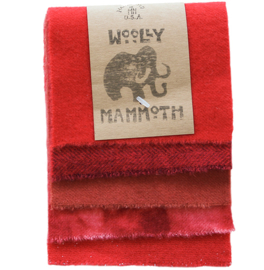 Wooly Mammoth set wollen stoffen rood 005