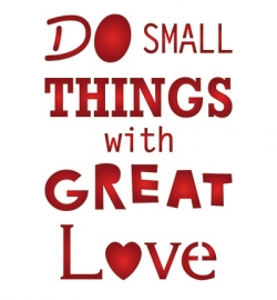 sjabloon Do small things with great love