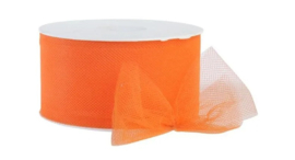 Tule lint oranje 50 mm