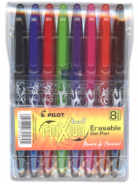 Frixion/erasable  pen - verdwijnpennen in verschillende kleuren