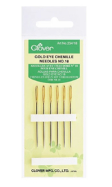 Clover chenille borduurnaalden maat 18 - 234/18