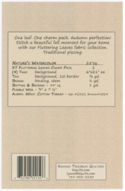 Patroon kleine quilt || Nature's Watercolor ||  Kansas Troubles Quilters