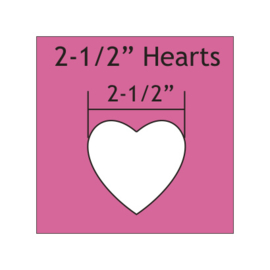 Mal in de vorm van hart 2 - 1/2 "inch