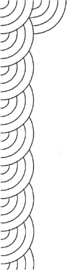 Quiltsjabloon 1 - 1/2 inch border - PC1305W