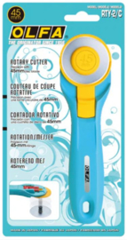 Snijmes van Olfa 45 mm - aqua RTY-2C