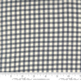 French General  Woven Indigo Pearl  || geweven ruitje || 12223 23