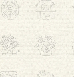 Devonstone || Stitchery panel Willowbrook Market Garden