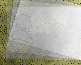 Paternoplaat - Pastic sheets voor het maken van templates / mallen
