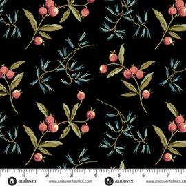 "Dahlia" fabric by Edyta Sitar  ||  Coralberry