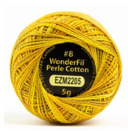 Wonderfil Alison Glass perle dikte 8 wt # 2205 Marigold