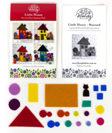 Wonderfil || Pre-cut wool kits by Wendy Williams - little house mustard