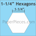 hexagon mallen 1 - 1/4 " inch