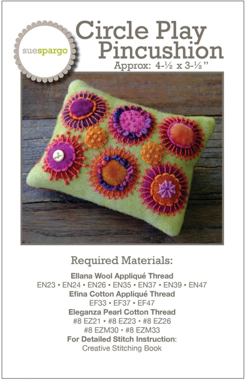 Sue Spargo || Patroon Circle Play Pincushion
