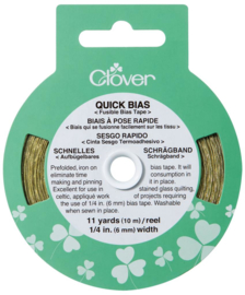 Clover quick bias goudkleur plakbaar biasband