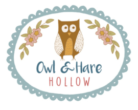Paper pieces  pakket voor de Owl and Hare quilt