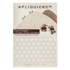 Apliquick precut hexagon 3/8 " || 1 cm. - 100 stuks