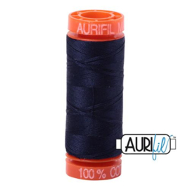 Aurifil Mako50 #2785 Very  Dark Navy - 200 meter