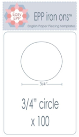 EPP80 3/4" circle - 100 stuks