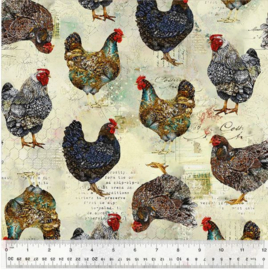 Rustic Chickens || 54561D-2 Multi