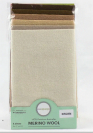 1/64 Merino Wool Packs: Sue Spargo  Brown