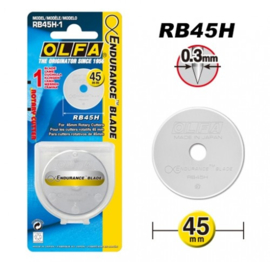 Olfa reservemes 45 mm RB45H1 voor Olfa snijmes - blijft langer scherp