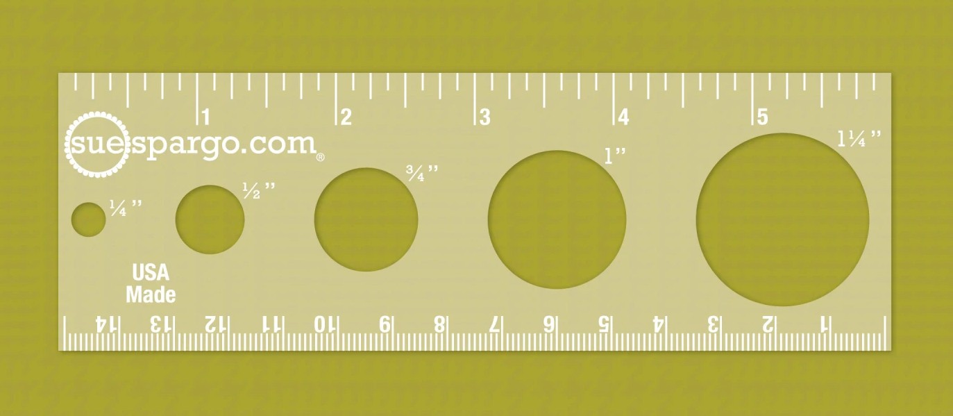 Sue Spargo || Creativ Stitching Cirkel Ruler