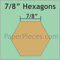 hexagon mallen 7/8 "inch