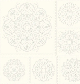 Devonstone || Mandala sashiko panel