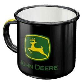 Emaille mok met John Deere logo