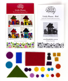 Wonderfil || Pre-cut wool kits by Wendy Williams - little house red