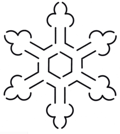 Quiltsjabloon || sneeuwvlok