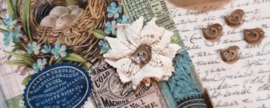 Diy || Notitieboek kartonnage met stof