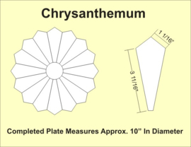 Paper pieces chrysanthemum CHR 12