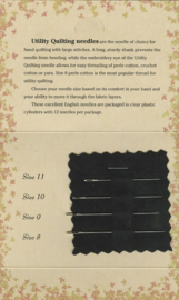 Foxglove Cottage Quiltnaalden van Jeana Kimball's || Naaldenkaart