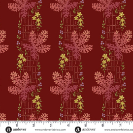 "Dahlia" fabric by Edyta Sitar  || Tree Moss